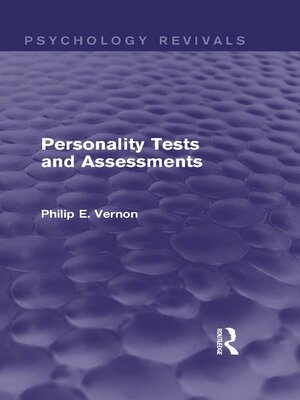 cover image of Personality Tests and Assessments (Psychology Revivals)